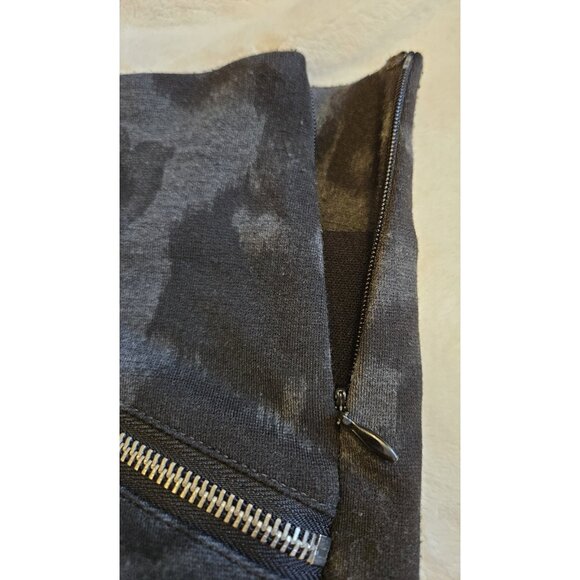 Michael Kors Womens Gray Leopard Print Polyester Side Zipper Pencil Skirt Sz 10 - Picture 2 of 10